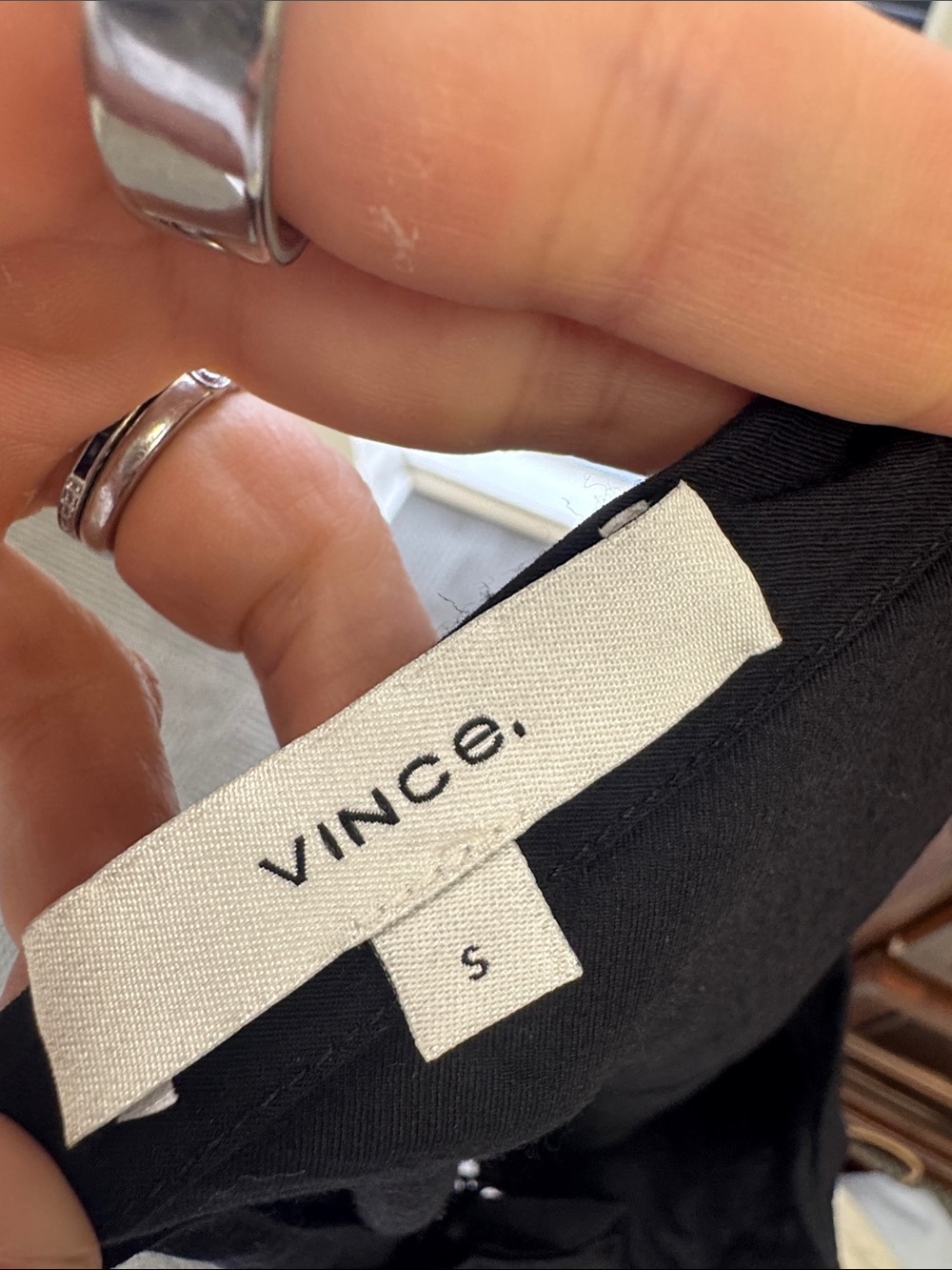 Vince Black One Shoulder Blouse, size S - Picture 4 of 6